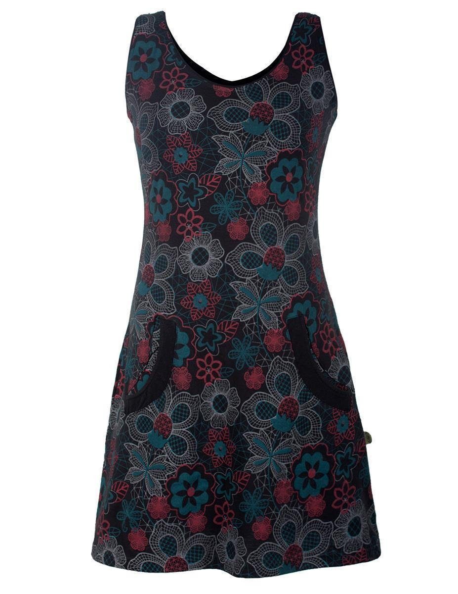 Vishes Sommerkleid Ärmelloses Blumenkleid aus Baumwolle günstig online kaufen