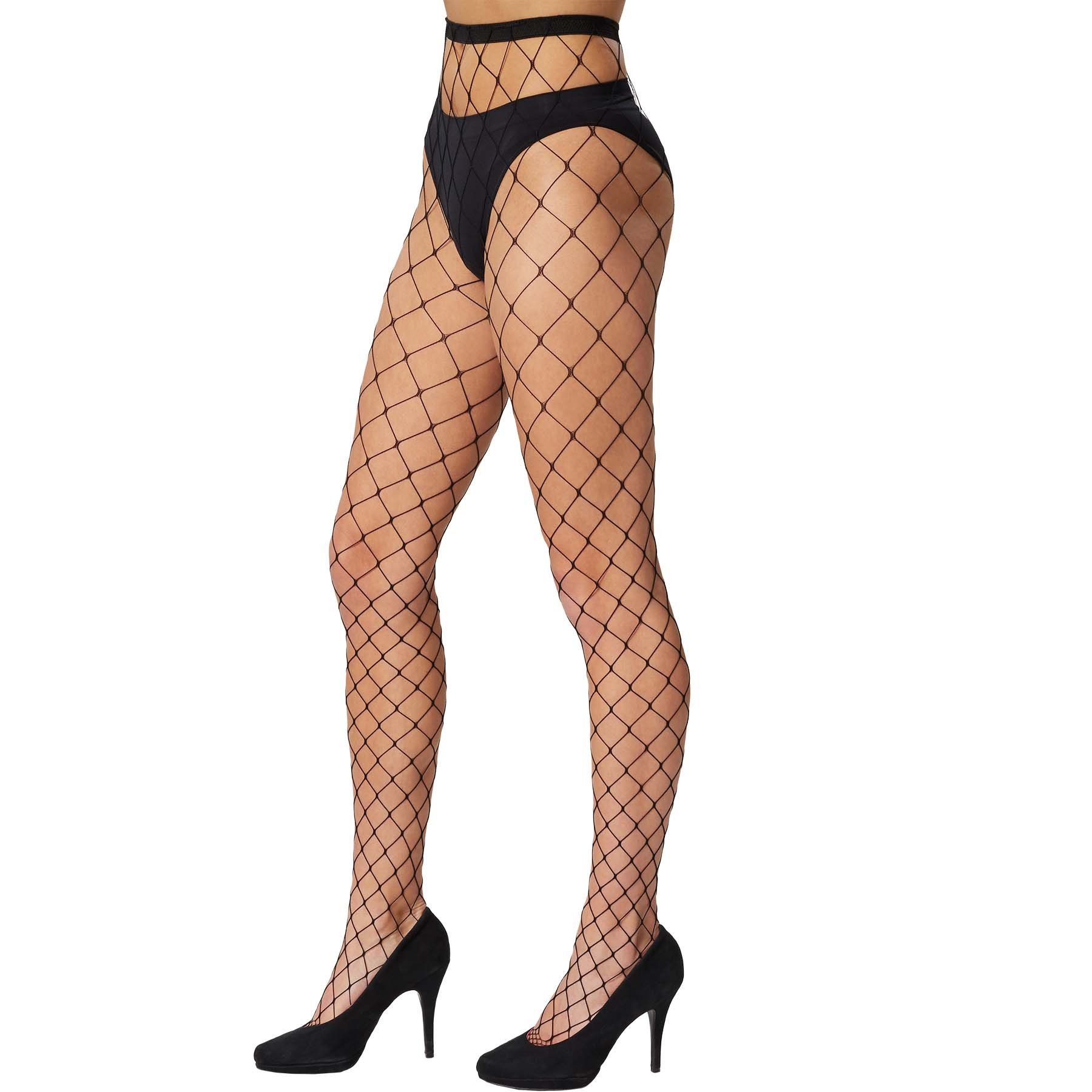 dressforfun Kostüm Faschingskleidung/Maskeradenverkleidung, in schwarz, Gr., Zartes Netz an der Fußspitze, Dehnbare Passform in Einheitsgröße