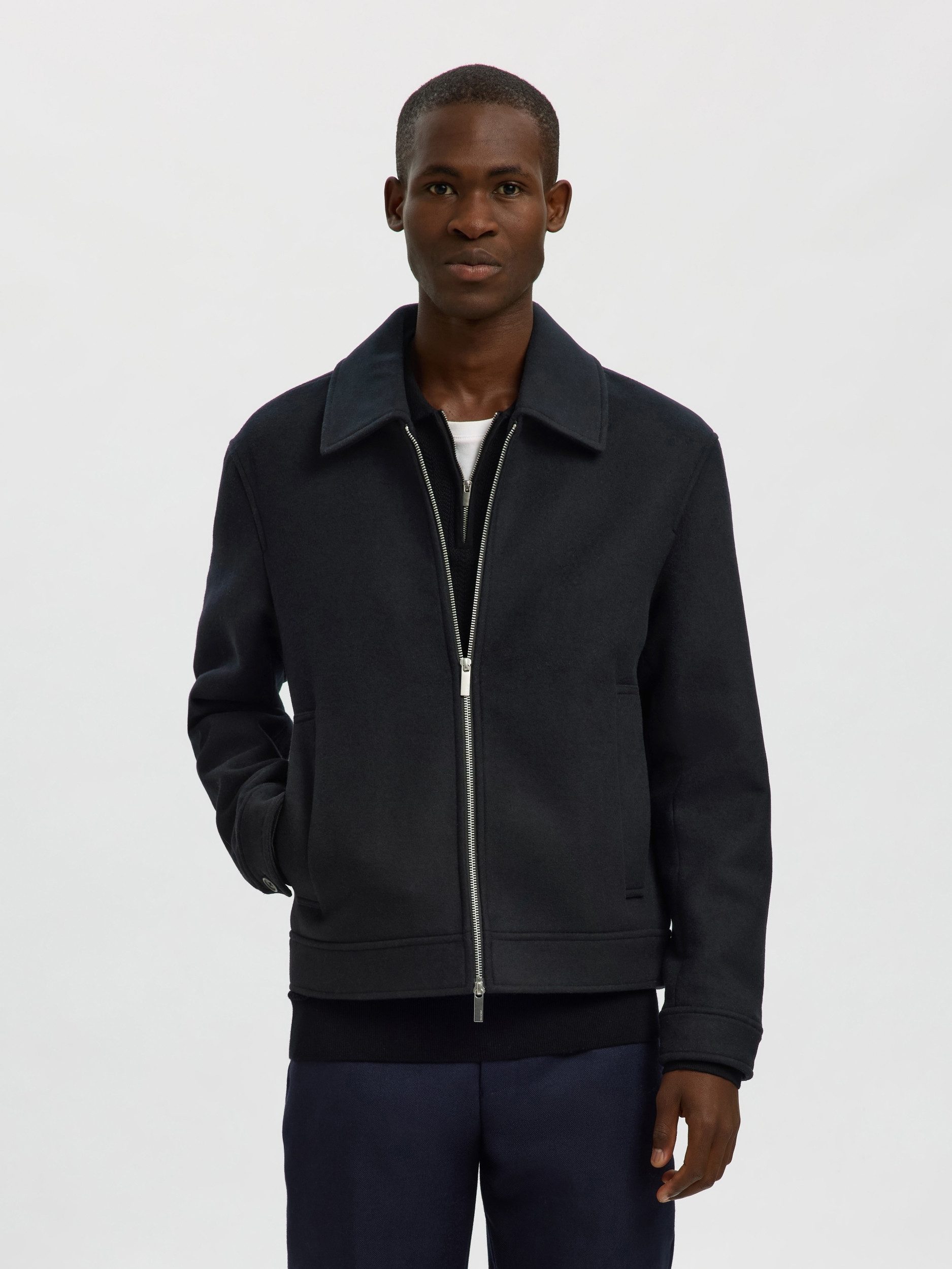 SELECTED HOMME Outdoorjacke SLHPHILIP WOOL BLEND JKT NOOS