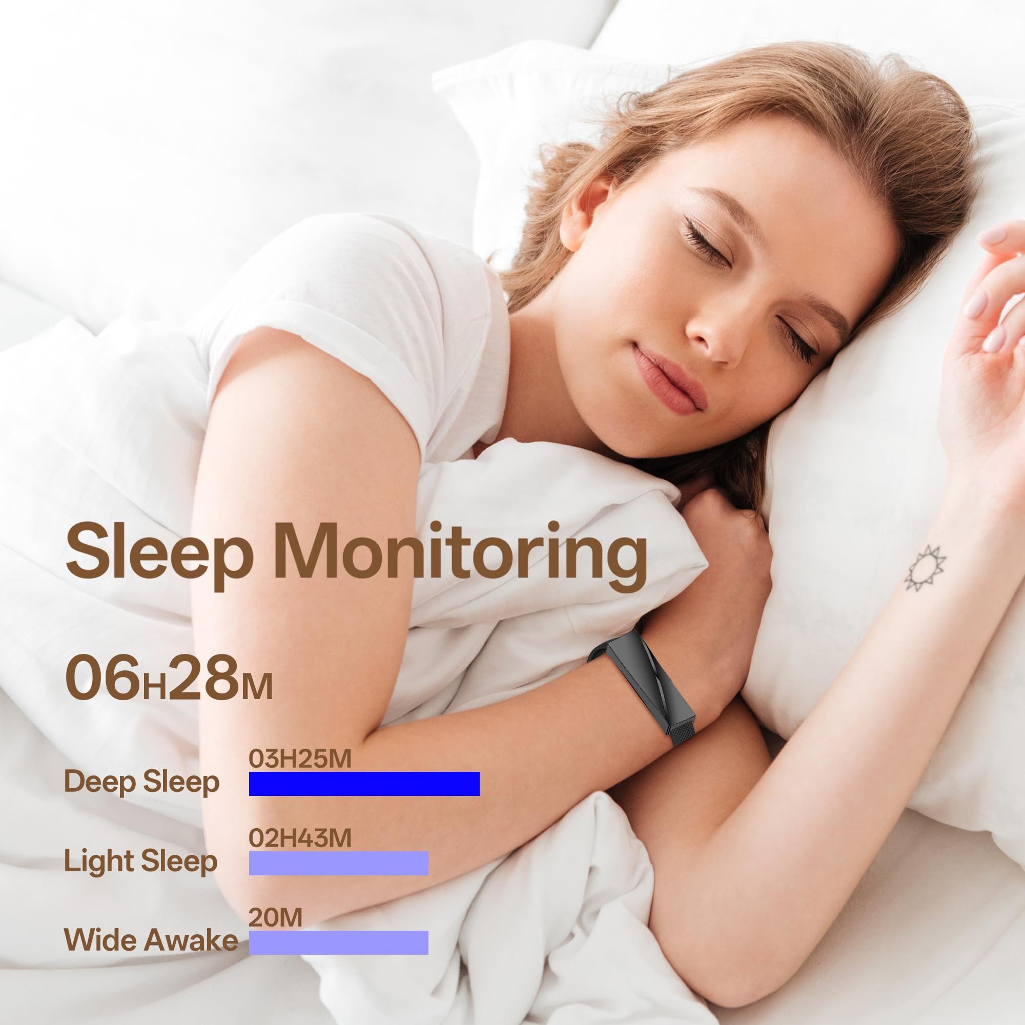 Kesasohe Fitness Tracker Damen's IP68 Wasserdicht - Telefonfunktion GPS Smartwatch (Android iOS), Herzfrequenz SpO2 Schlafmonitor GPS Schrittzähler 170+ Sportmodi