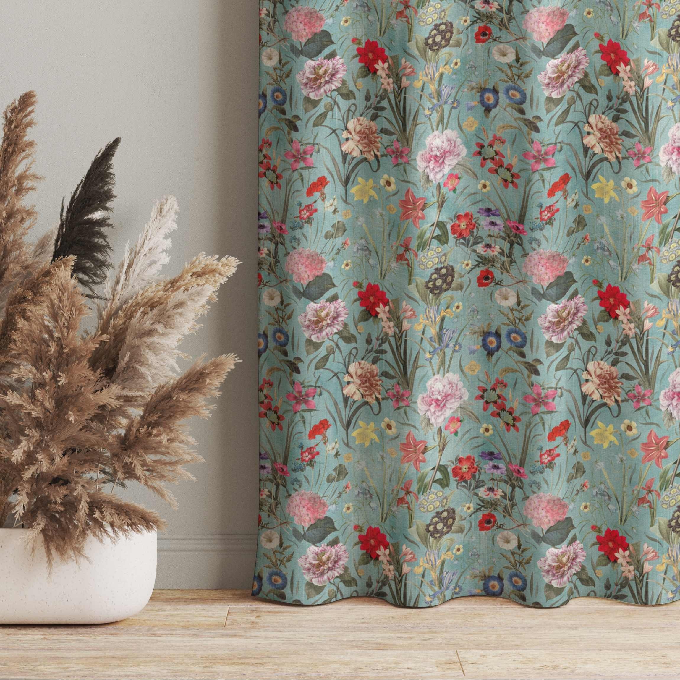 Bilderdepot24 Vorhang Gardine Blumen Natur Muster Wildblumenwiese Türvorhan günstig online kaufen