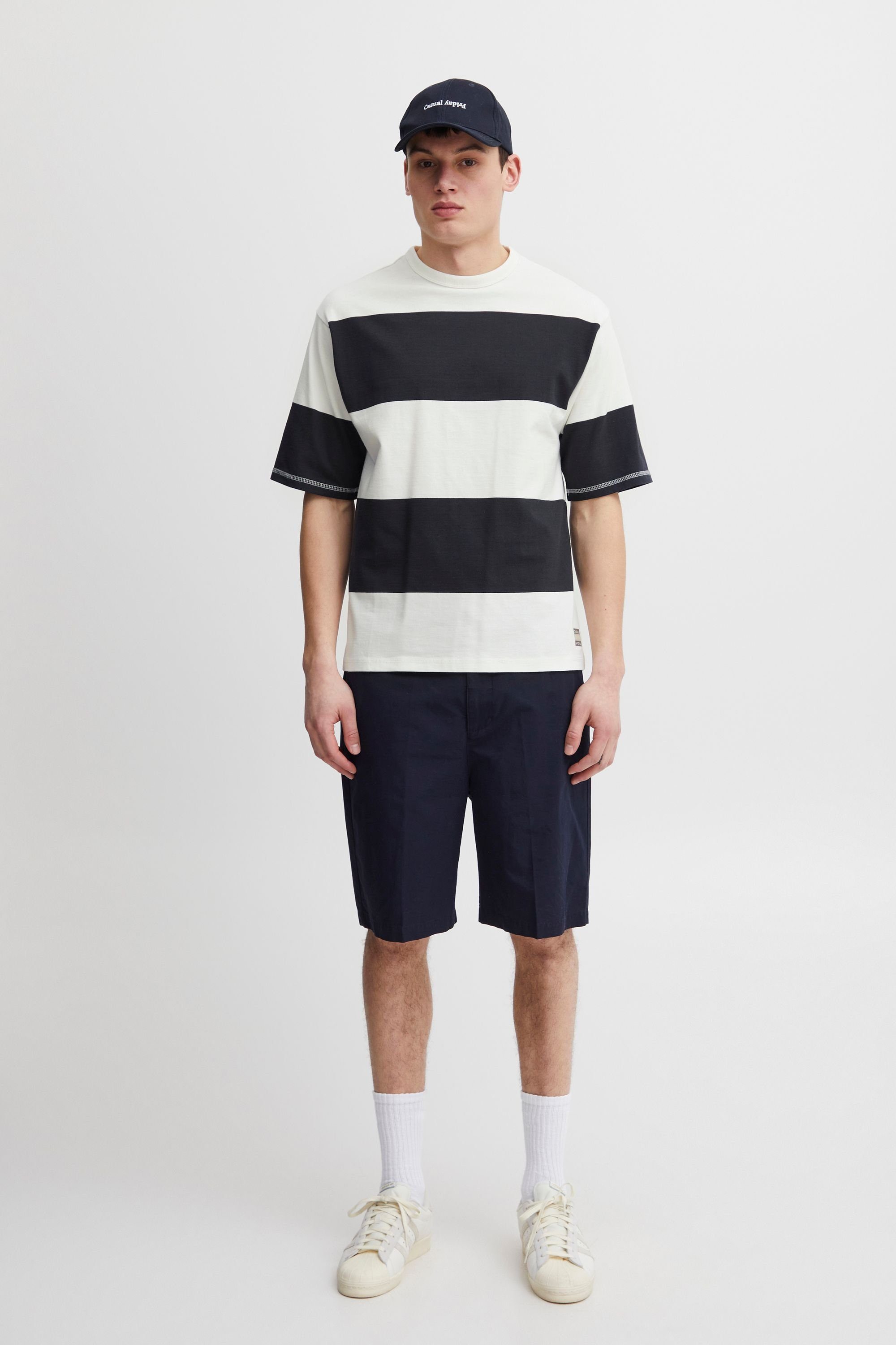Casual Friday CFTue 20504714 striped T-Shirt wide - tee