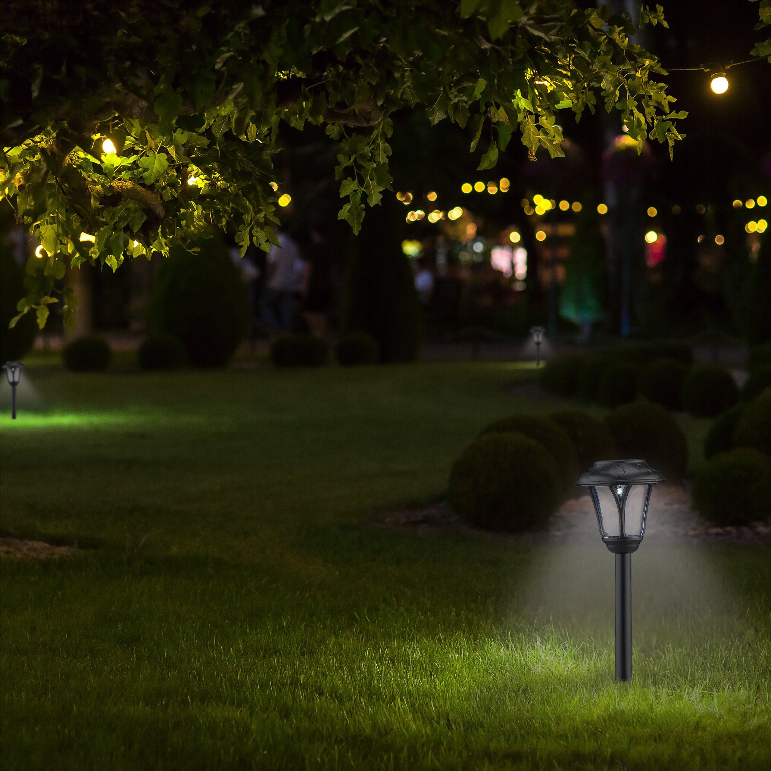 relaxdays LED Solarleuchte Solarlampen im Set, günstig online kaufen
