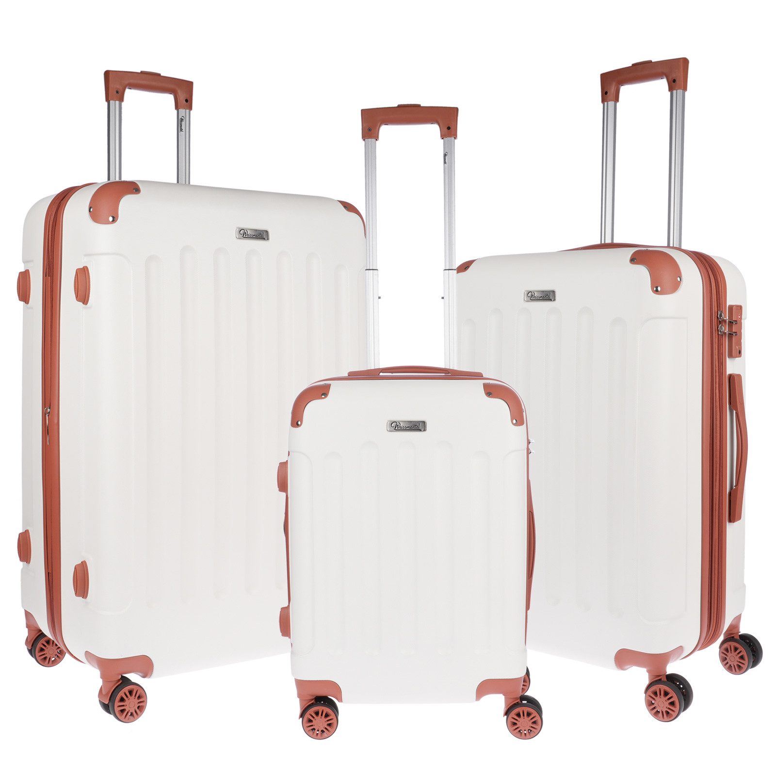 Weissmantel Koffer 3er Set, Hartschalenkoffer, Trolley, Reisekoffer, Koffer günstig online kaufen