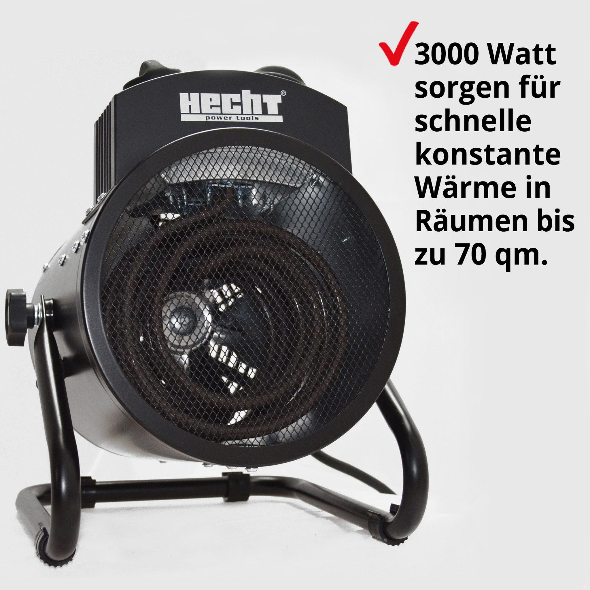 Hecht Heizgerät Heizlüfter 3000W mit Thermostat 2in1 Ventilator, 3-Stufen, günstig online kaufen