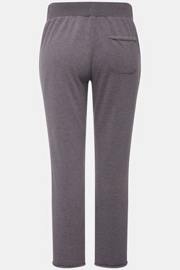 Ulla Popken Sweathose Loungewear-Hose schmales Bein Elastikbund