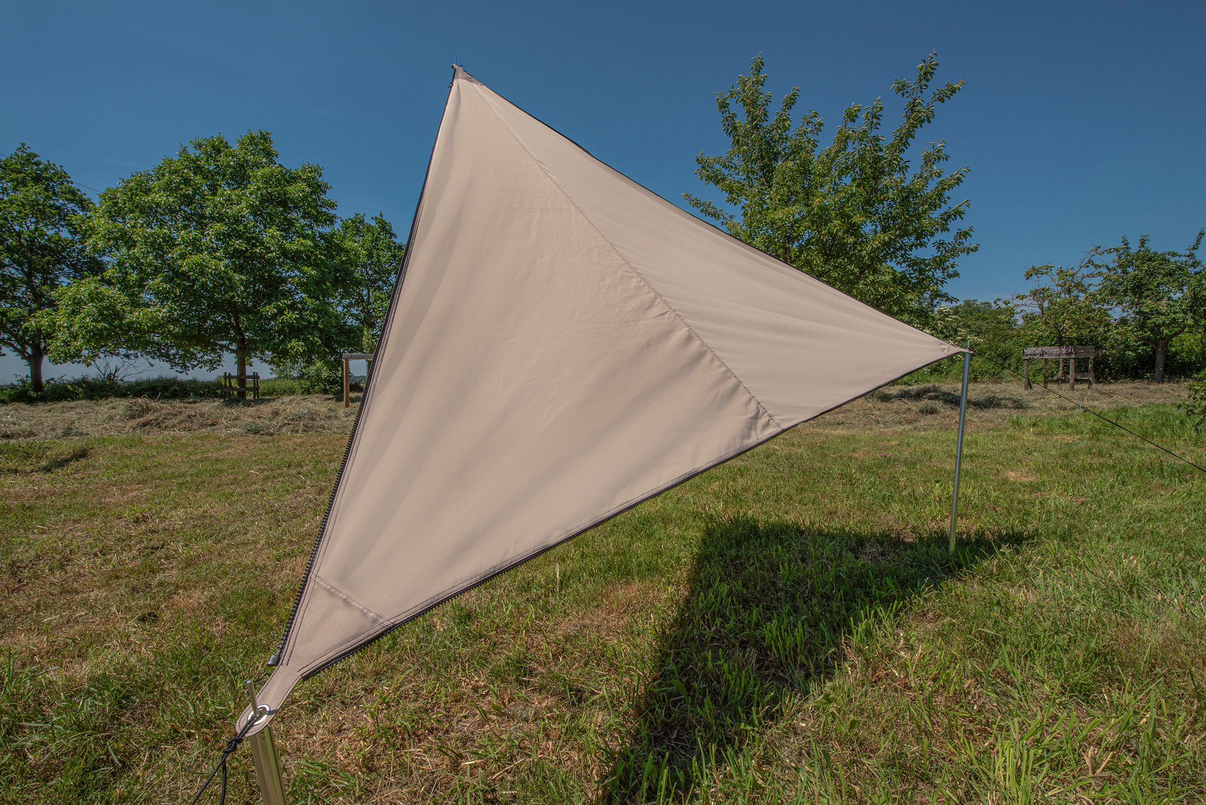 BENT Sonnensegel Verbindbares Sonnensegel TC-Zip-Canvas Single, (mit Transporttasche)