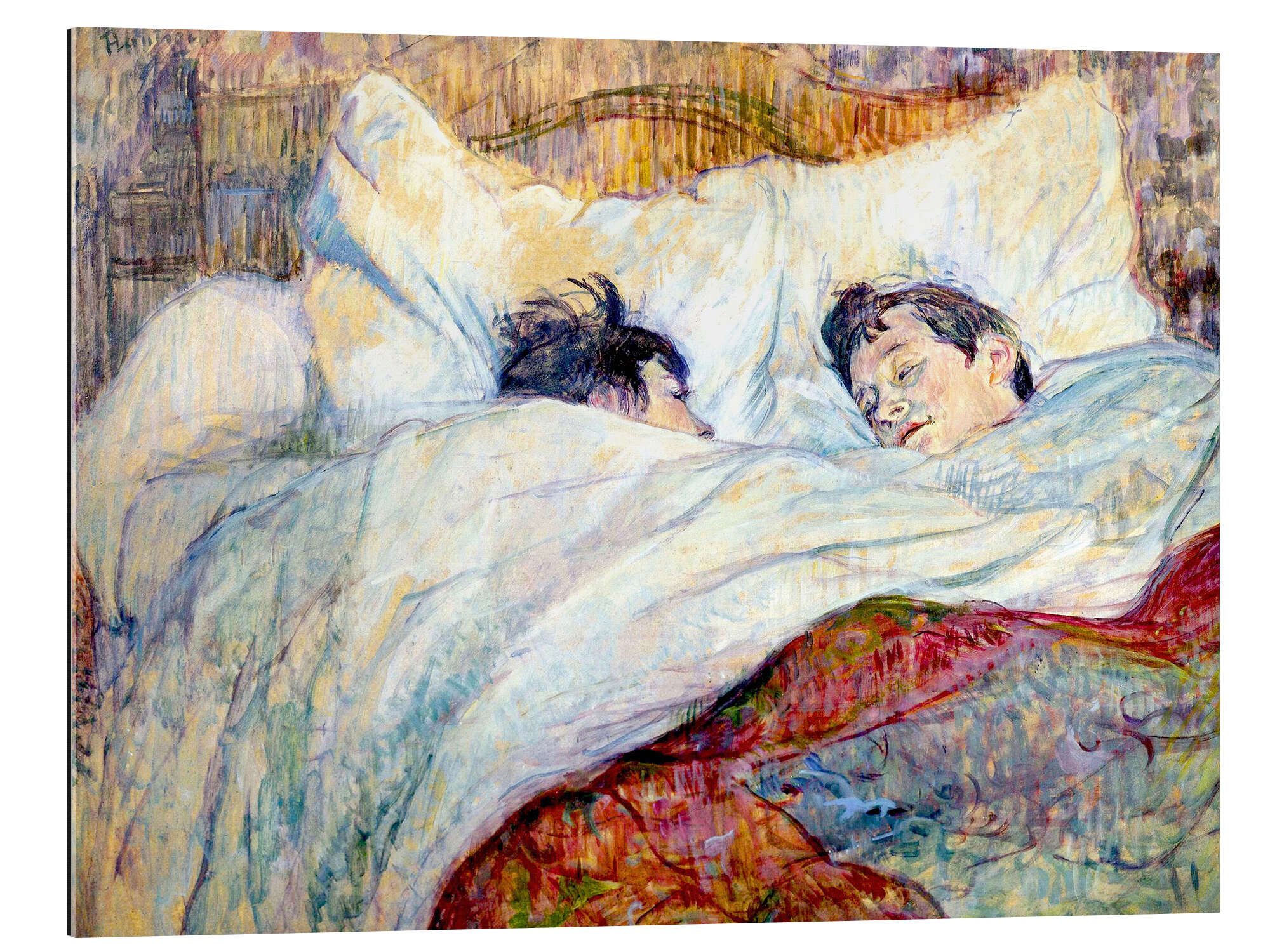Posterlounge XXL-Wandbild Henri de Toulouse-Lautrec, Das Bett, 1893, Schlafzimmer Malerei