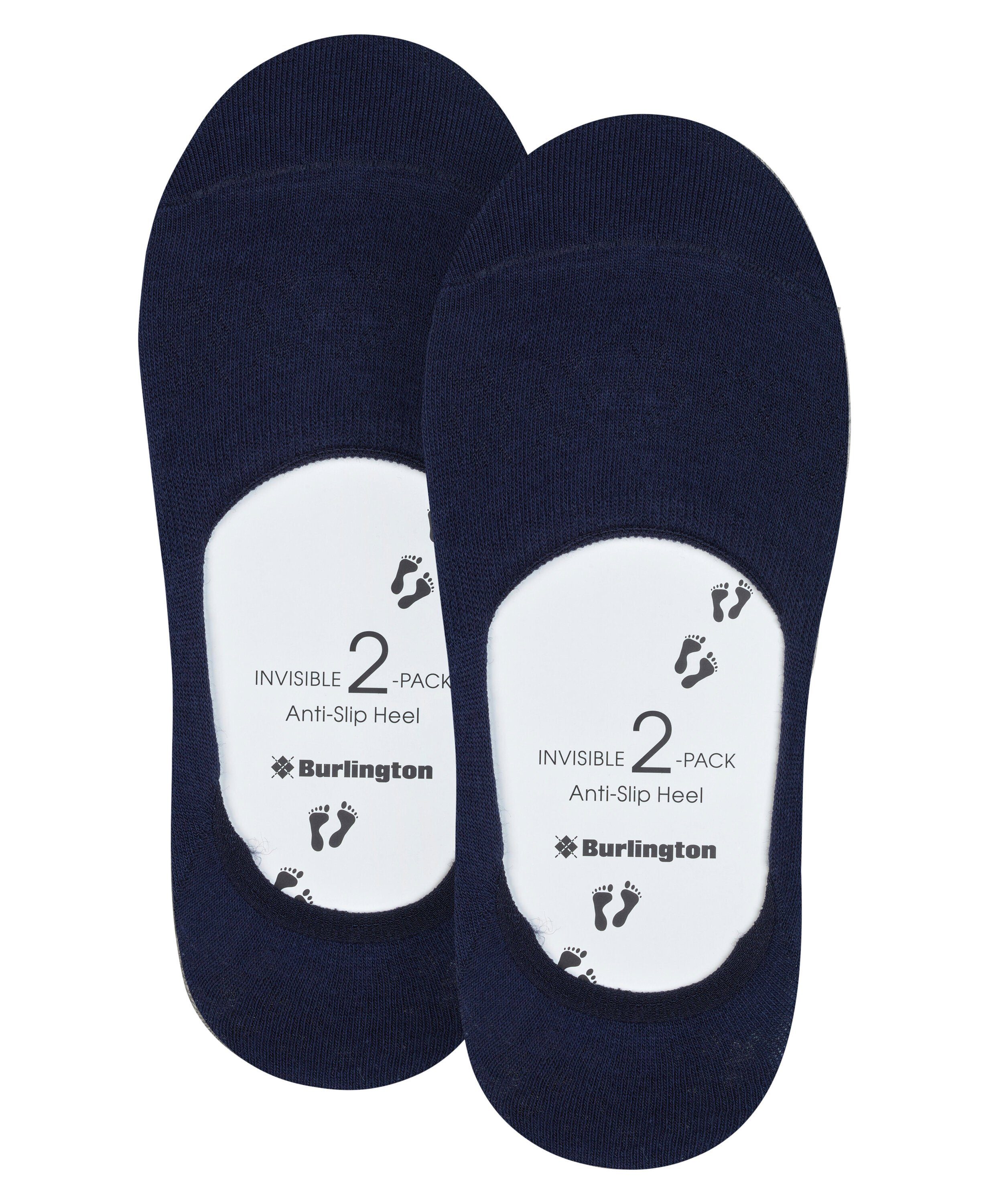 Burlington Füßlinge Everyday 2-Pack mit marine Anti-Slip-System (6120)