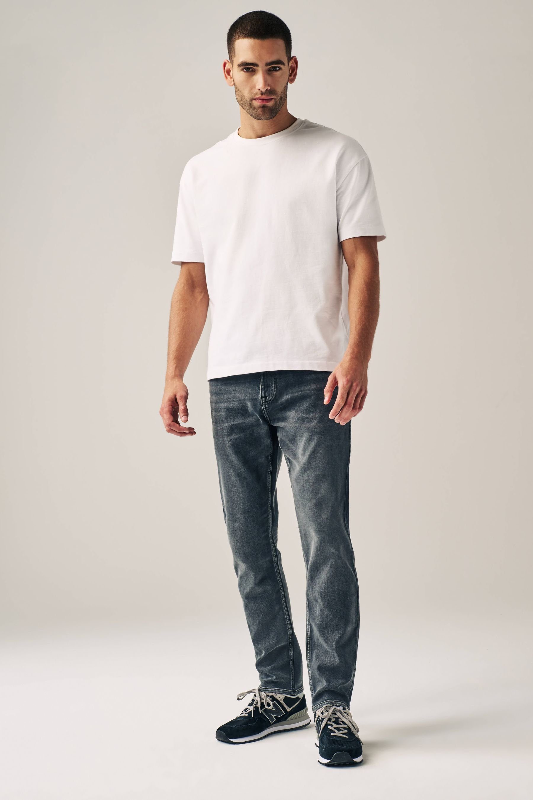 Next Slim-fit-Jeans Motion Flex Stretch Jeans - Slim (1-tlg) Grey