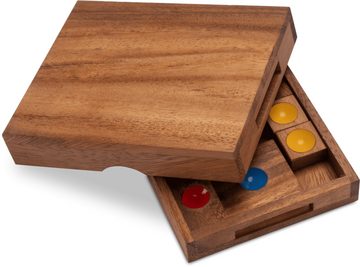 Logoplay Holzspiele Spiel, Khun Phan Gr. L - Spielfeld 12 x 10 cm - Schiebespiel mit 9 SpielvariantenHolzspielzeug