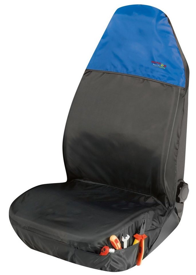 WALSER Autositzbezug Auto Schonbezug Outdoor Sports blau, wasser- und  schmutzabweisend