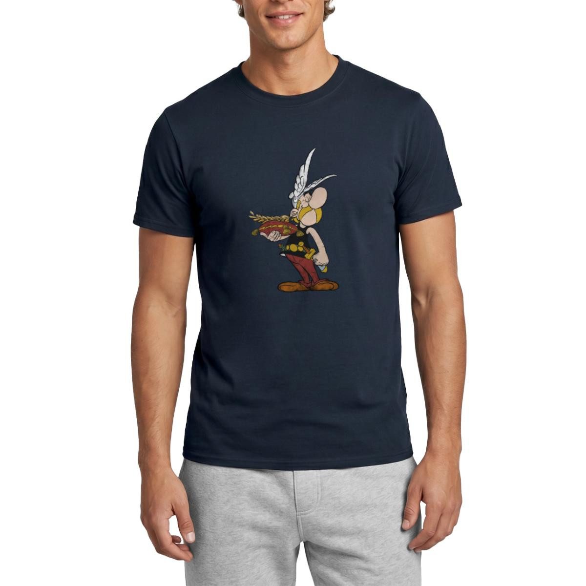 Spreadshirt T-Shirt Asterix & Obelix Mit Trophäe Männer T-Shirt (1-tlg)