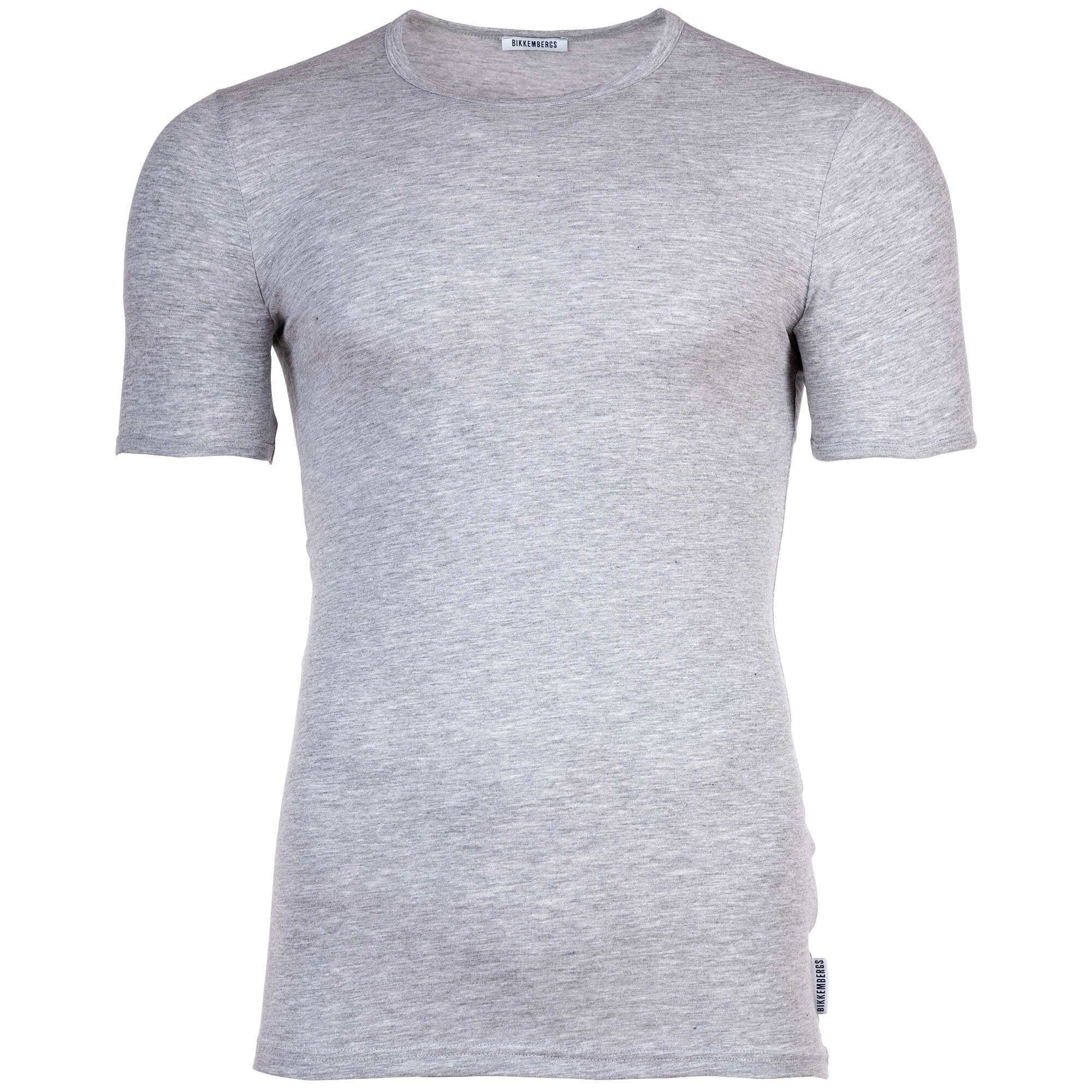 Bikkembergs T-Shirt Herren T-Shirt, 2er T-SHIRT Grau - BI-PACK Pack