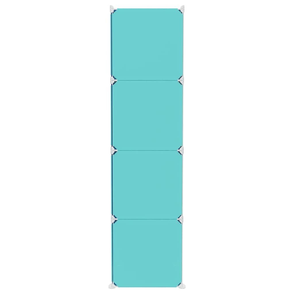 Würfeln mit 1-tlg. PP, Kinderschrank Grün Schuhregal vidaXL Modular 12