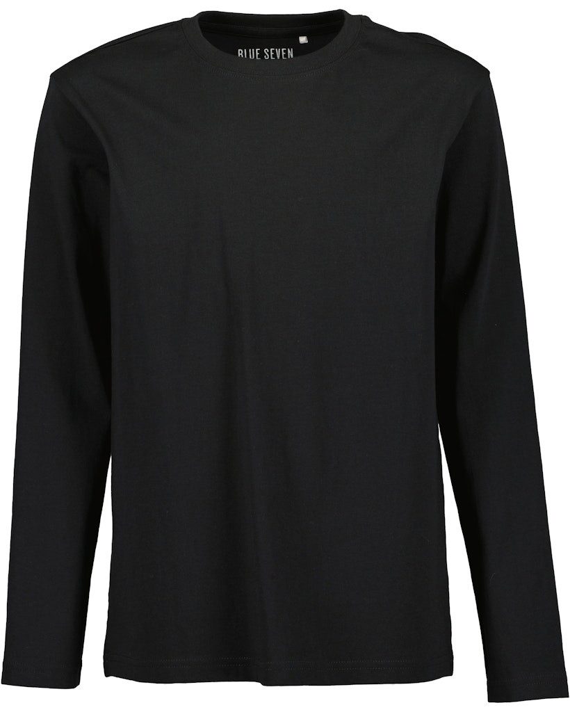 Blue Seven Langarmshirt Blue Seven Jungen Langarmshirt Basic schwarz weiß (1-tlg)