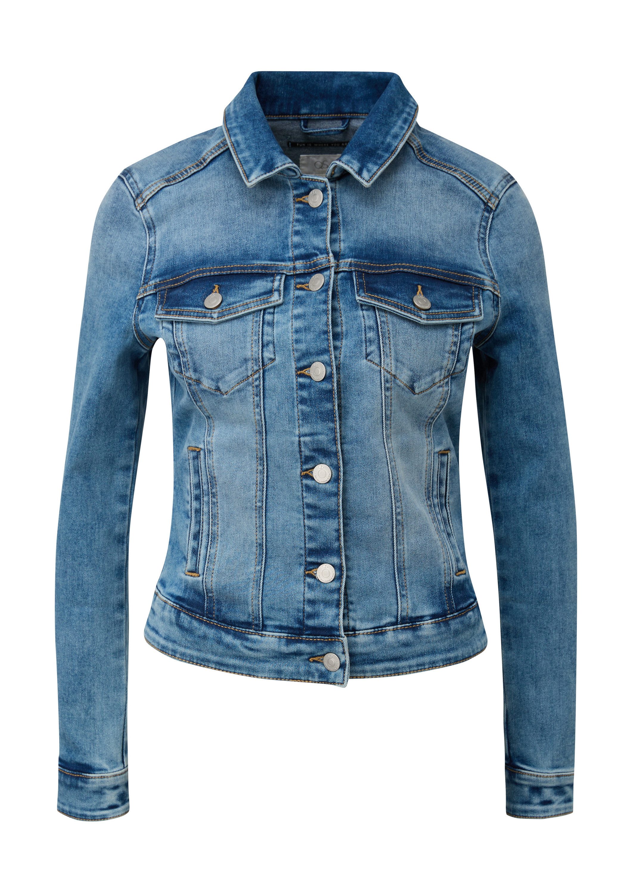 QS Funktionsjacke Indoor-Jacke Klassische Jeansjacke