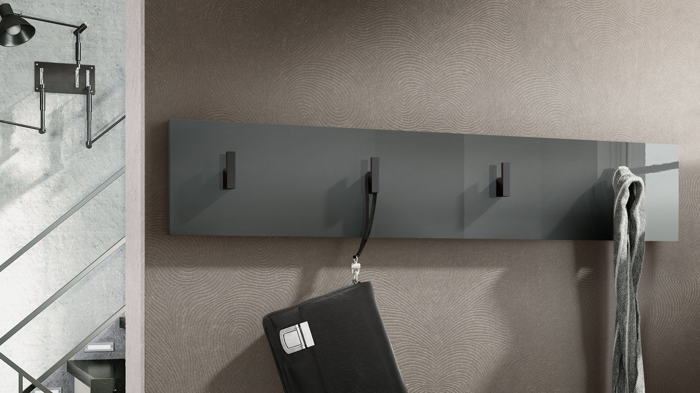 Vladon Garderobenpaneel Linea (Wandgarderobe, mit 4 günstig online kaufen