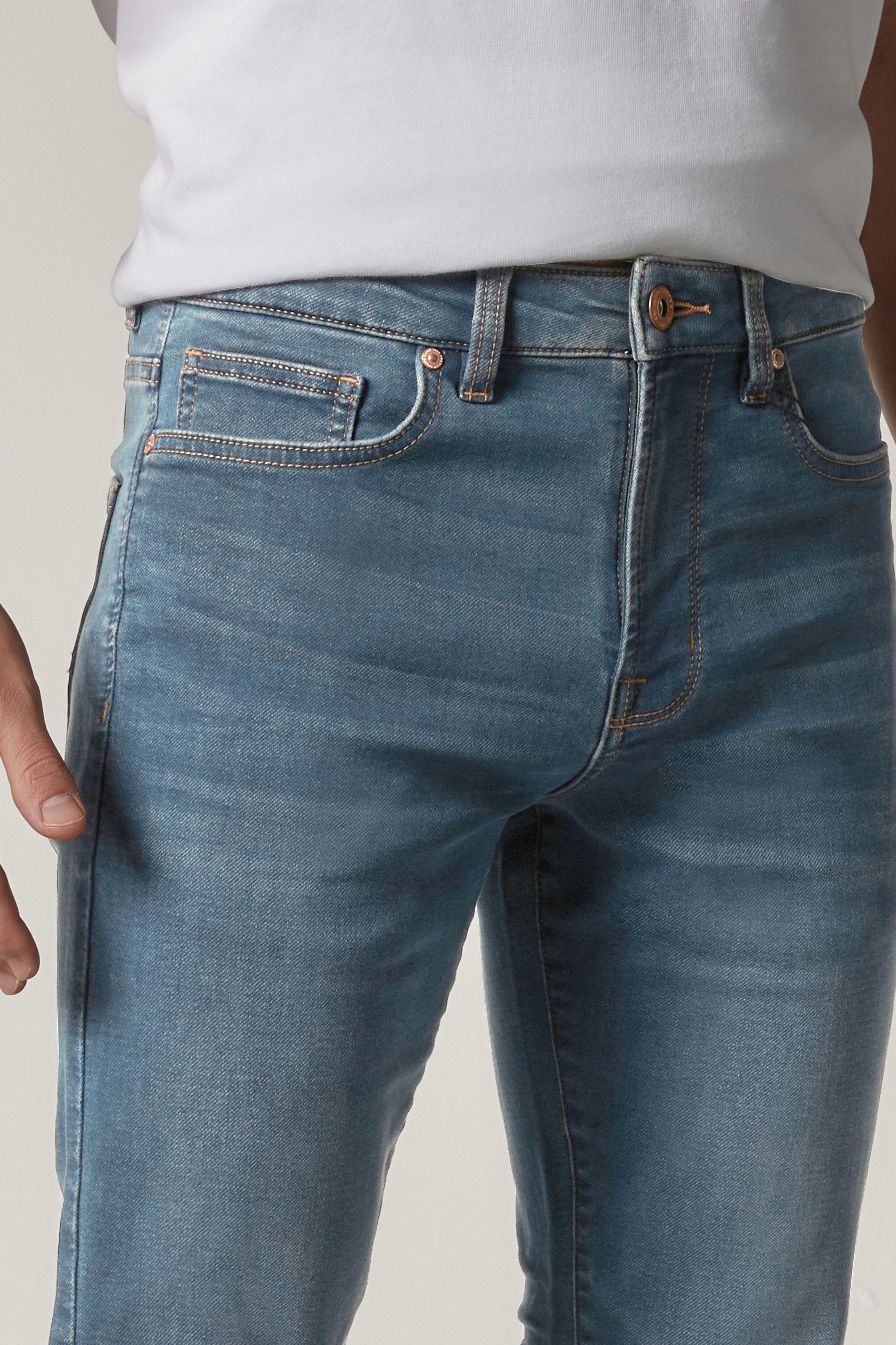 Next Slim-fit-Jeans Motion Jeans (1-tlg) Smoky - Stretch Flex Slim Blue