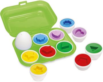 ABC-Dickie-Simba Lernspielzeug Kleinkindwelt Eierformensortierer mit 6 Eiern und Karton 104010179