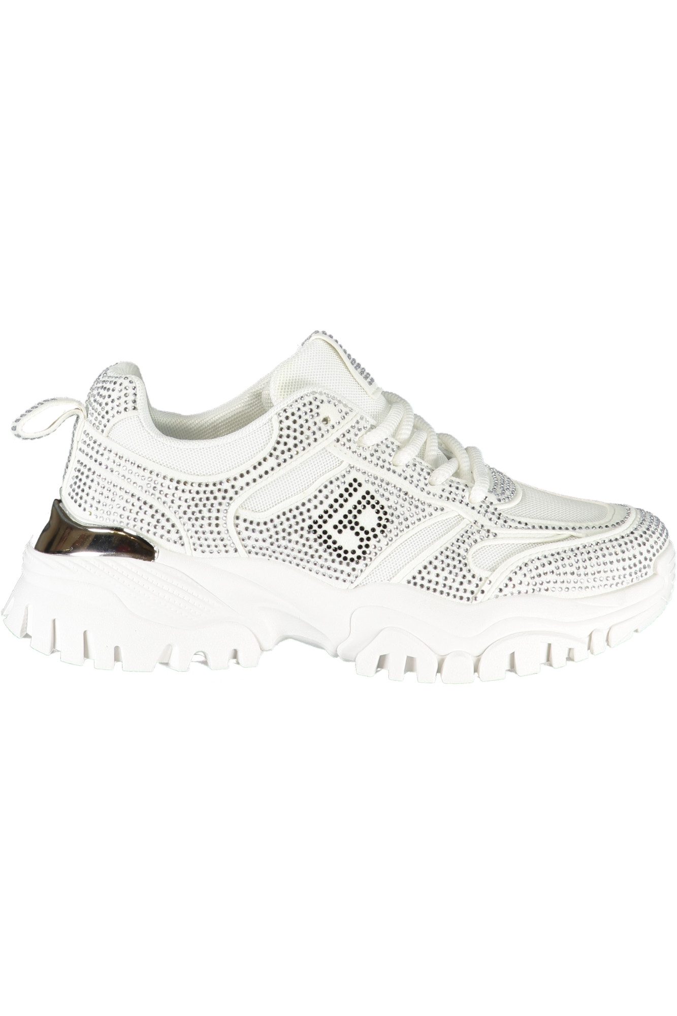 Laura Biagiotti Кроссовки Moderner Damensneaker in Weiß mit Strass und