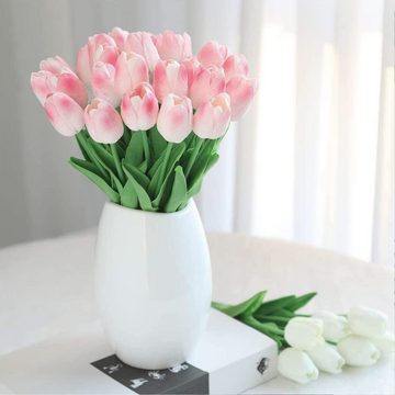 Kunstblumenstrauß Künstliche Blumen, Tulpen mit realistischem Touch, Hochzeitssträußen, Juoungle