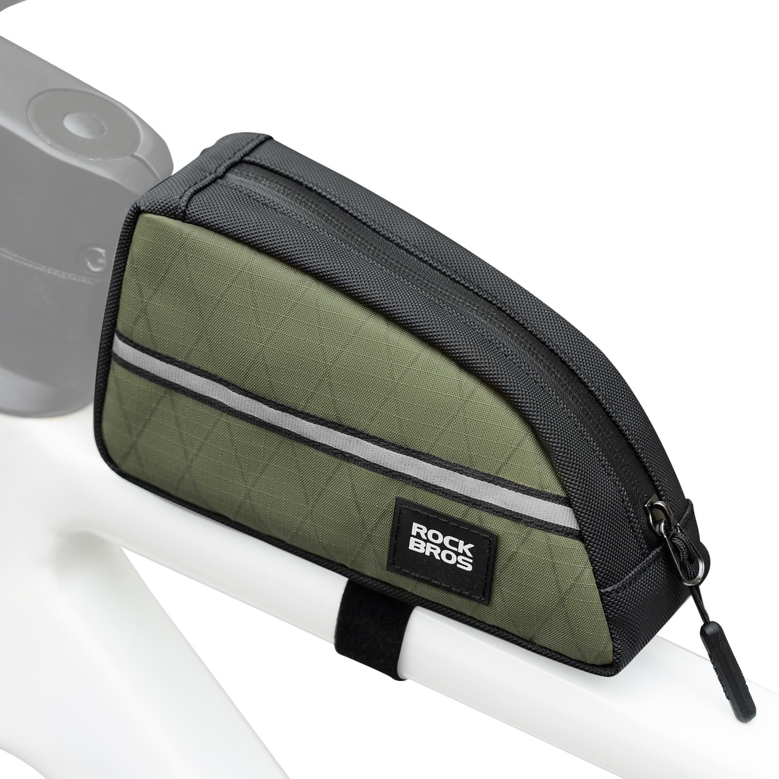 ROCKBROS Rahmentasche Fahrrad Oberrohrtasche 0,8L (Fahrrad Vorderrohr Aufbewahrungstasche, 1-tlg), Leicht für Klapprad Falträder