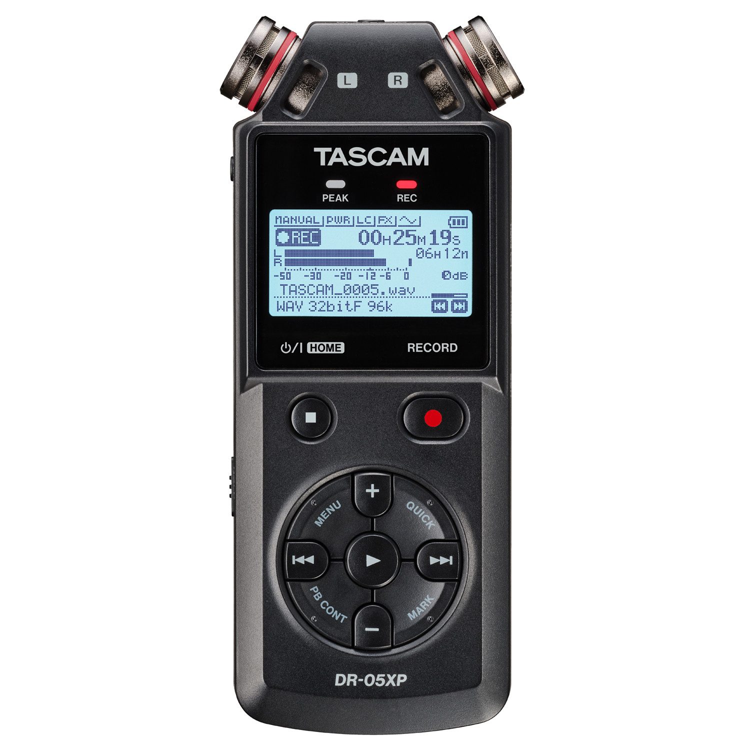 Tascam Audio-Recorder DR-05XP 2-Kanal Aufnahmegerät Digitales Aufnahmegerät