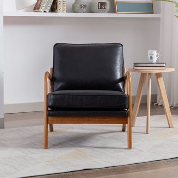 Ulife Sessel Modern mit Holzbeine, Armlehnen (1-St), 65×80×76cm