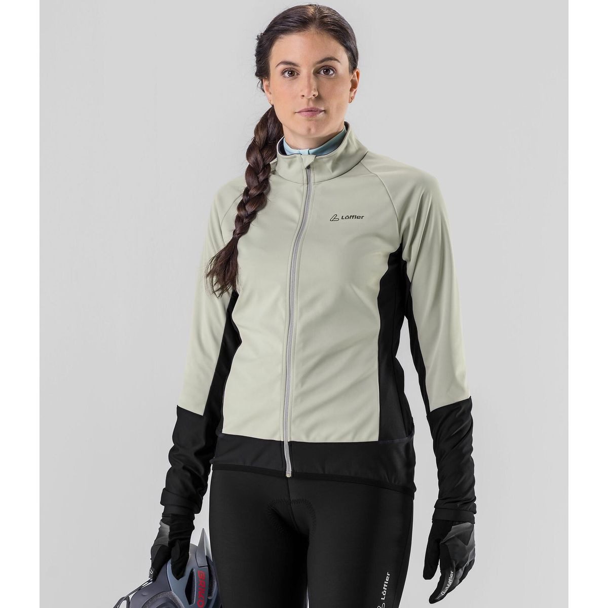 Löffler Fahrradjacke Women Bike Jacket Alpha II WS Light Winddichte und wasserabweisende Softshell-Jacke mit exzellenter