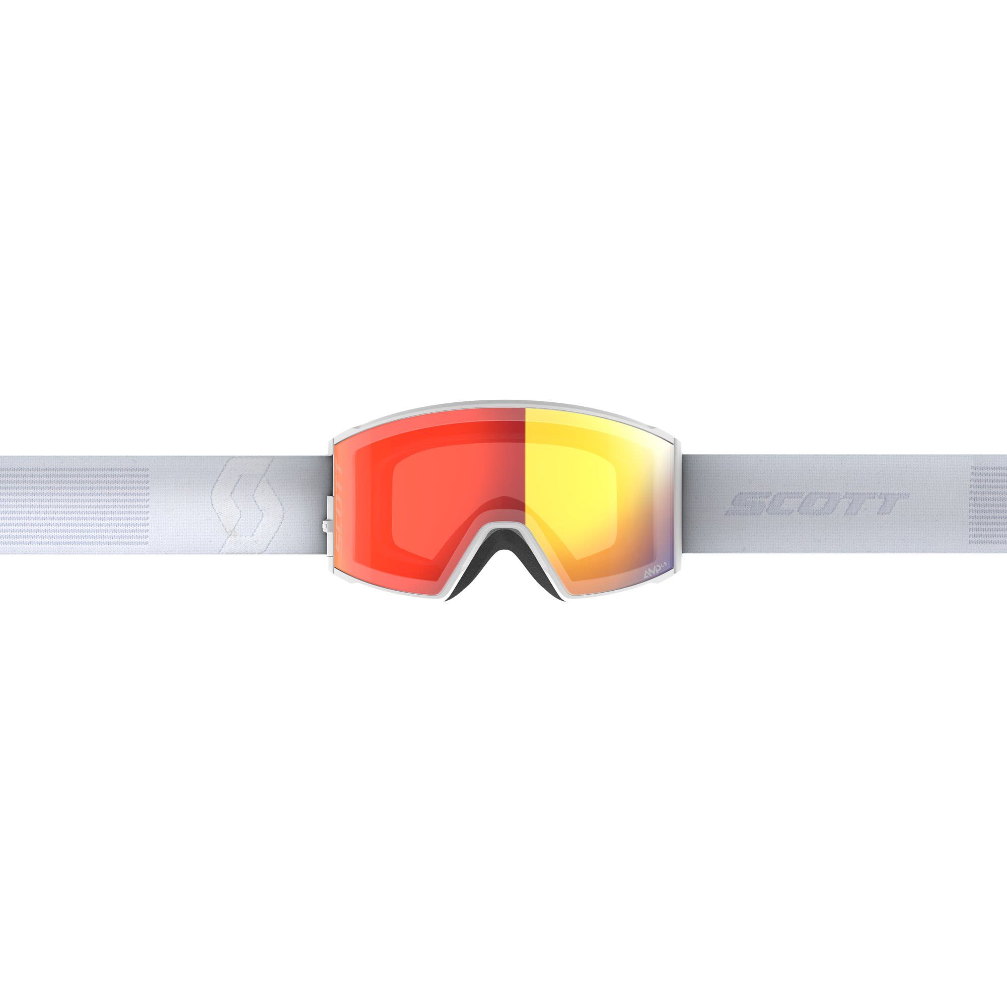 Scott Skibrille Sensitive Mineral Light Red Light Goggle Sensitive Chrome Scott React - Accessoires White
