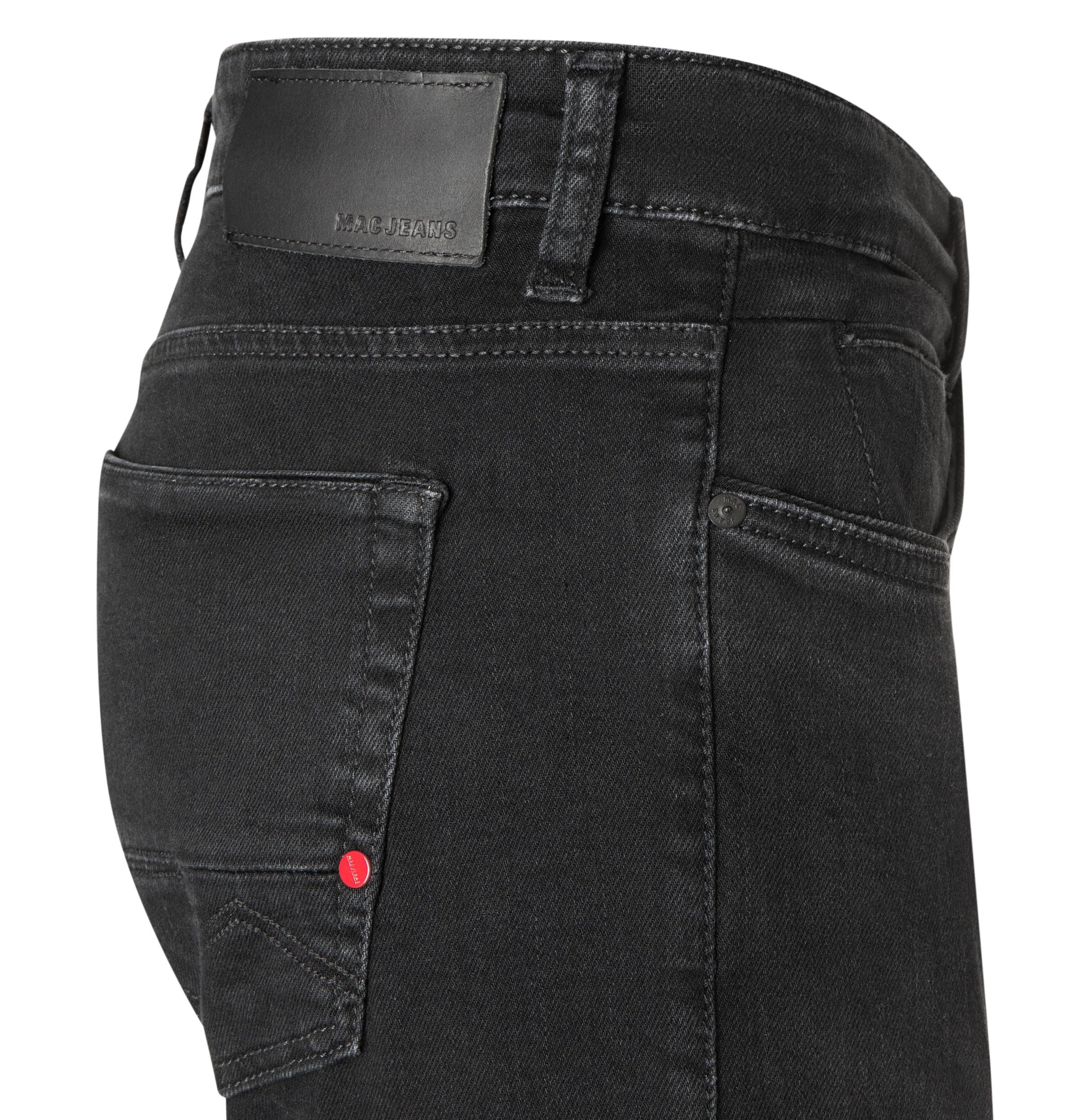 MAC 5-Pocket-Jeans black Arne Pipe washed black H892