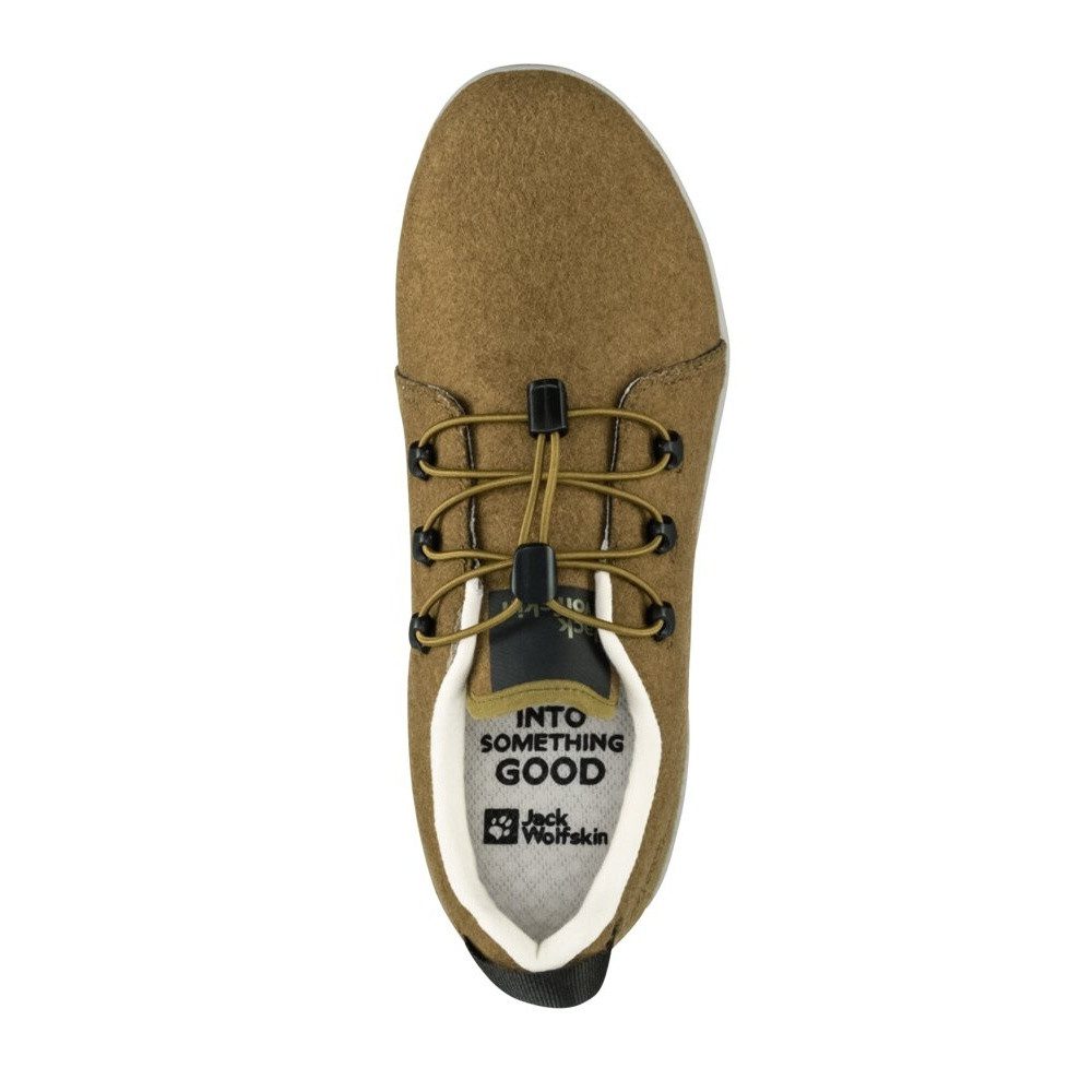 Jack Wolfskin Sneaker Spirit Wool Low (leichte, flexible Sohle) braun Damen Wanderschuh