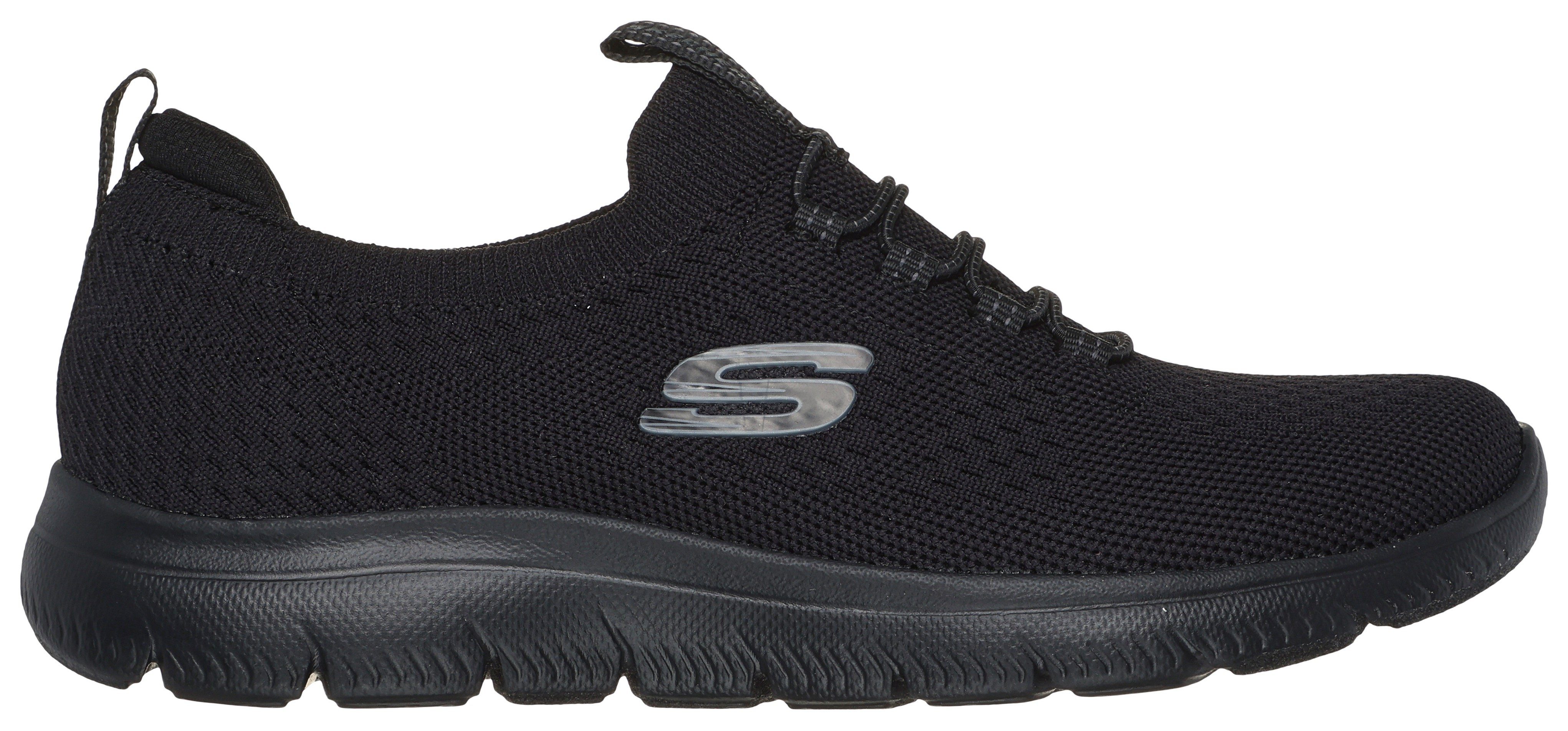 Skechers SUMMITS Slip-On Sneaker, Freizeitschuh, Halbschuh, Slipper mit flexibler Traktionslaufsohle