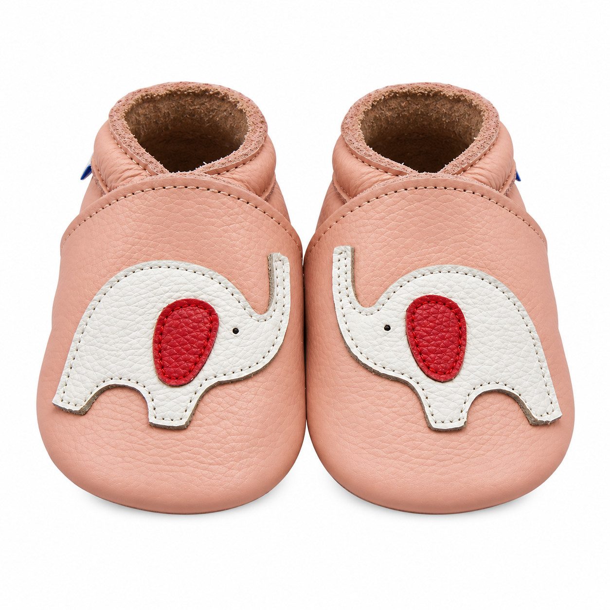 Yihakids Weiche Leder Lauflernschuhe Hausschuhe Lederpuschen Elefant Grau Krabbelschuh (100% Leder)