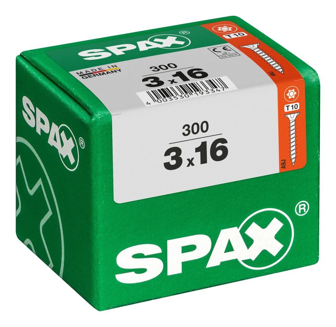 SPAX Holzbauschraube Spax Universalschrauben 10 - 3.0 mm 300 16 x TX