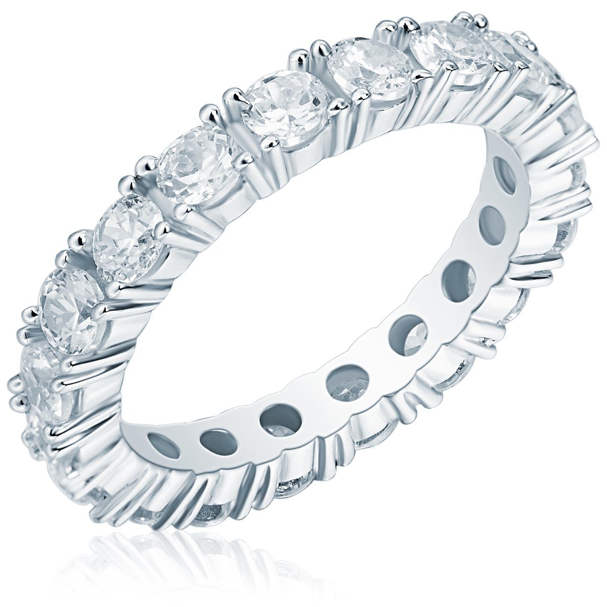 Donata Rafaela mit Silber, 925 Zirkonia Silberring Sterling Damen-Ring aus