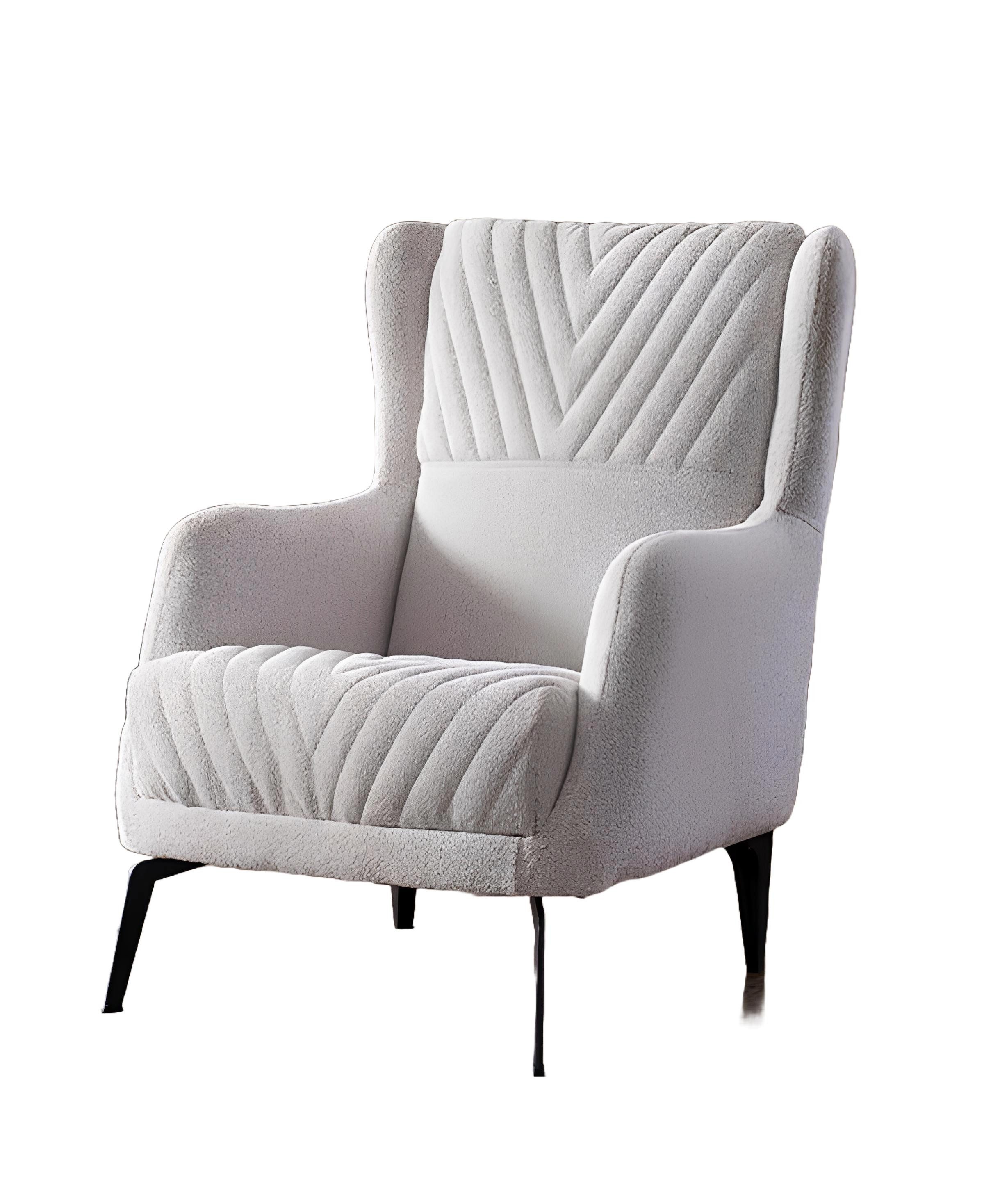 Xlmoebel Sessel Hochwertiger weißer Relaxsessel mit luxuriösem Design aus (Sessel), Hergestellt in Europa