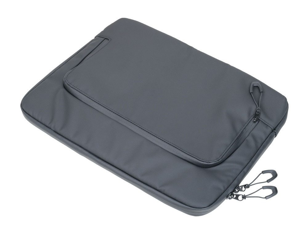 TROIKA Laptoptasche Laptoptasche mit 2 Reißverschlussfächern TROIKA BLACK BUSINESS CARRY 2