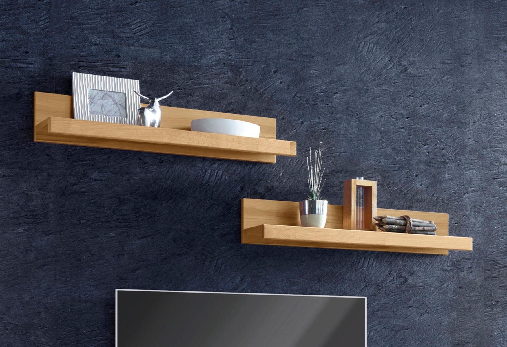 OTTO home Wandregal Logo,teilmassiv, Breite: je 90 cm, Set 2-tlg., Ablagefl günstig online kaufen