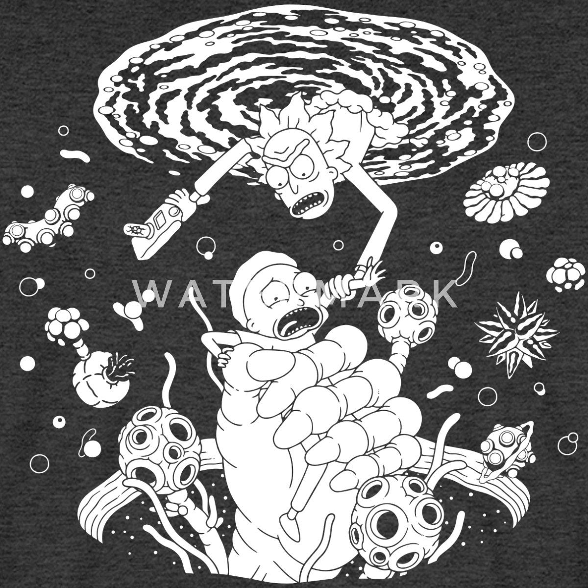 Spreadshirt T-Shirt Rick & Morty Raumportal Männer Premium T-Shirt (1-tlg) günstig online kaufen
