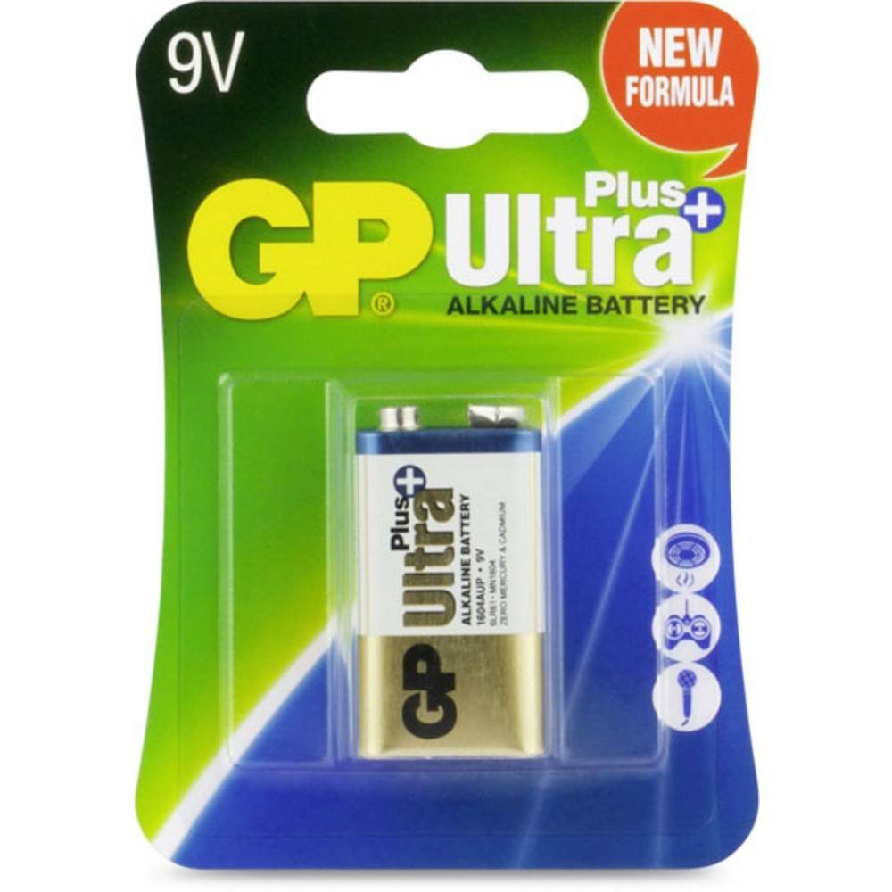 9V-Block-Batterien Batteries GP Ultra Plus GP Batterie