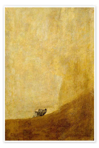Posterlounge Poster Francisco José de Goya, Hund, Malerei