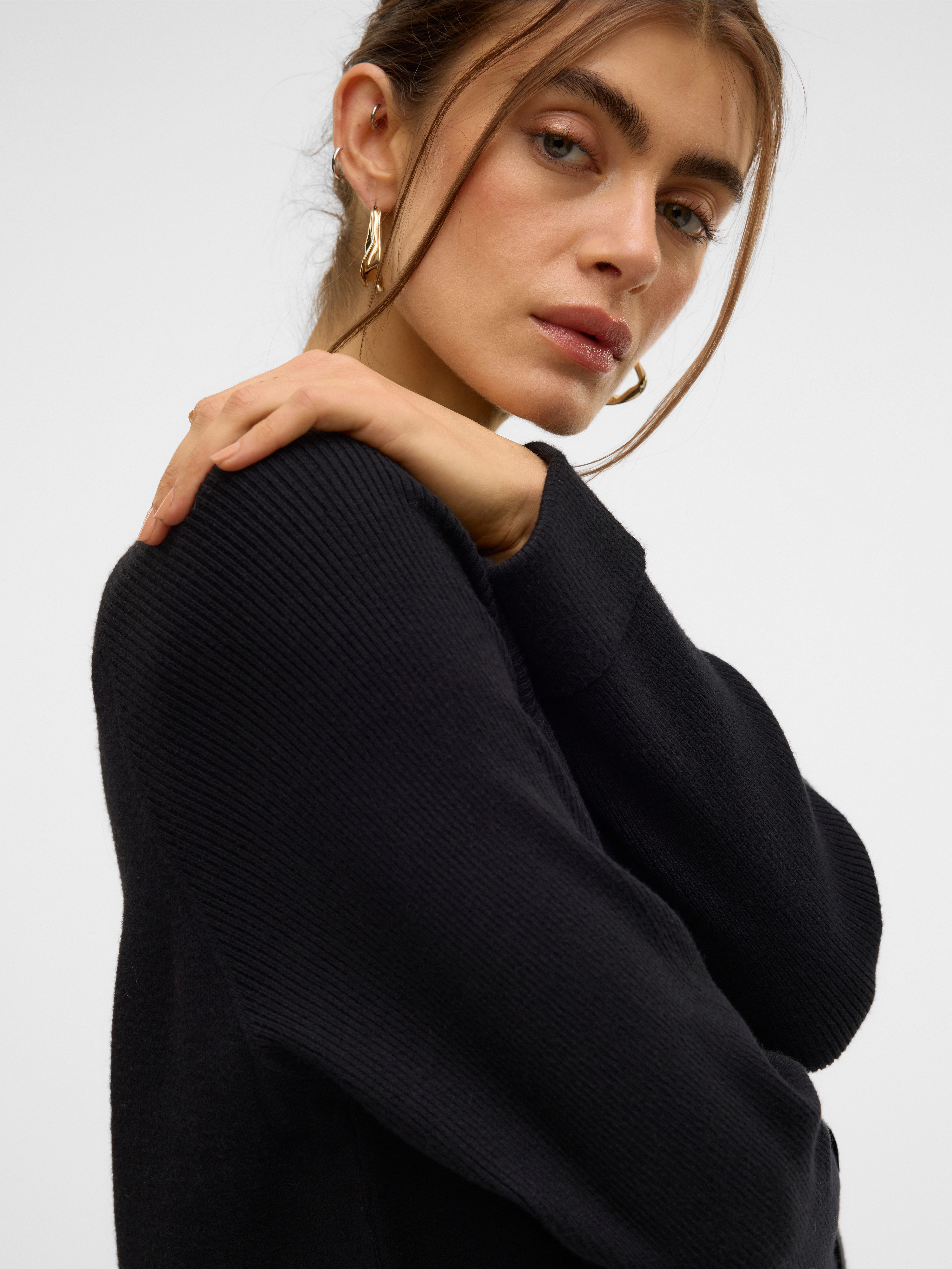 Vero Moda Strickpullover VMGOLD MIX LS O-NECK PULLOVER GA günstig online kaufen