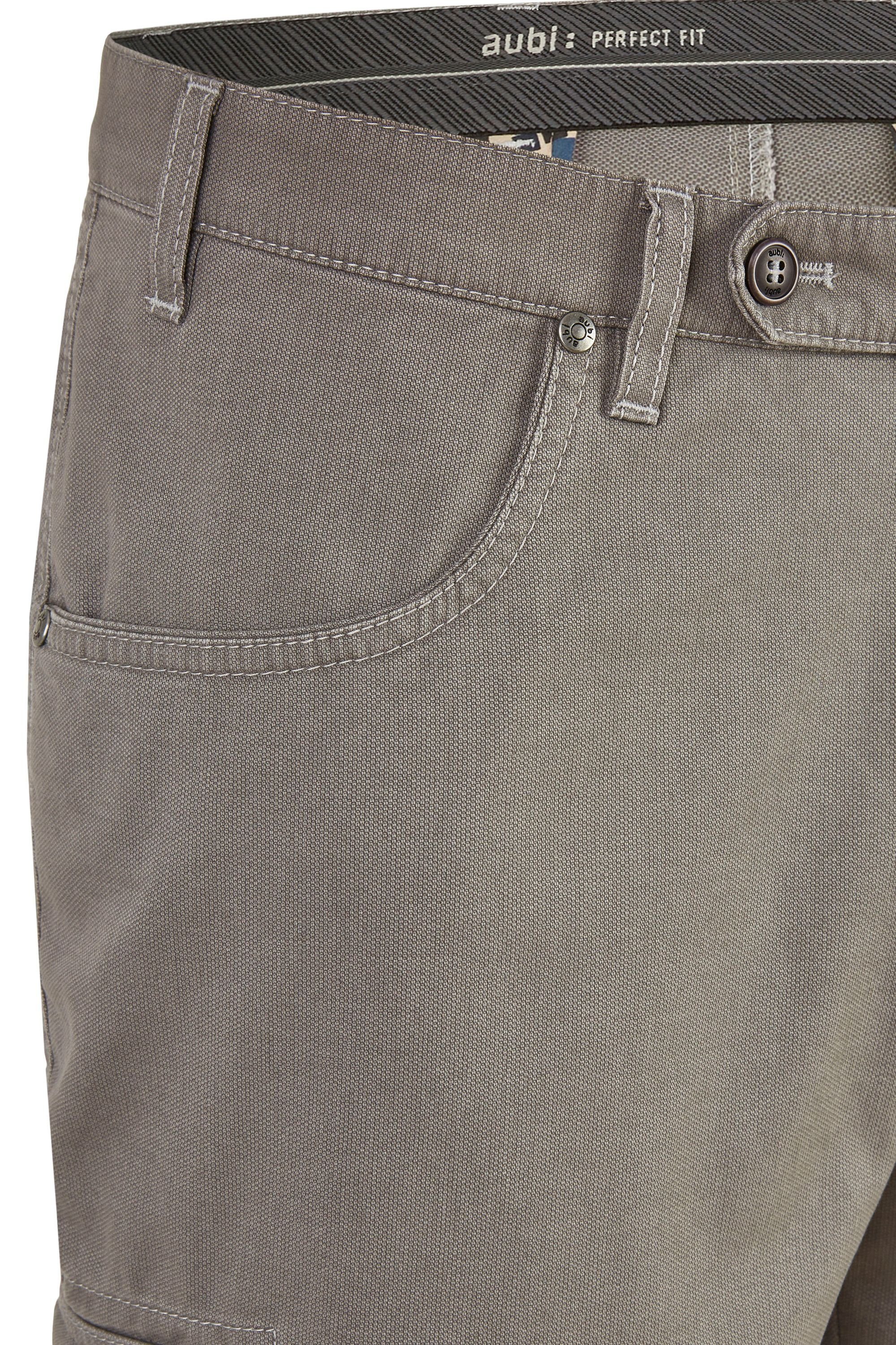 Struktur aubi: Shorts Perfect Fit grau Herren Mikro aubi Modell (54) 616 Stoffhose