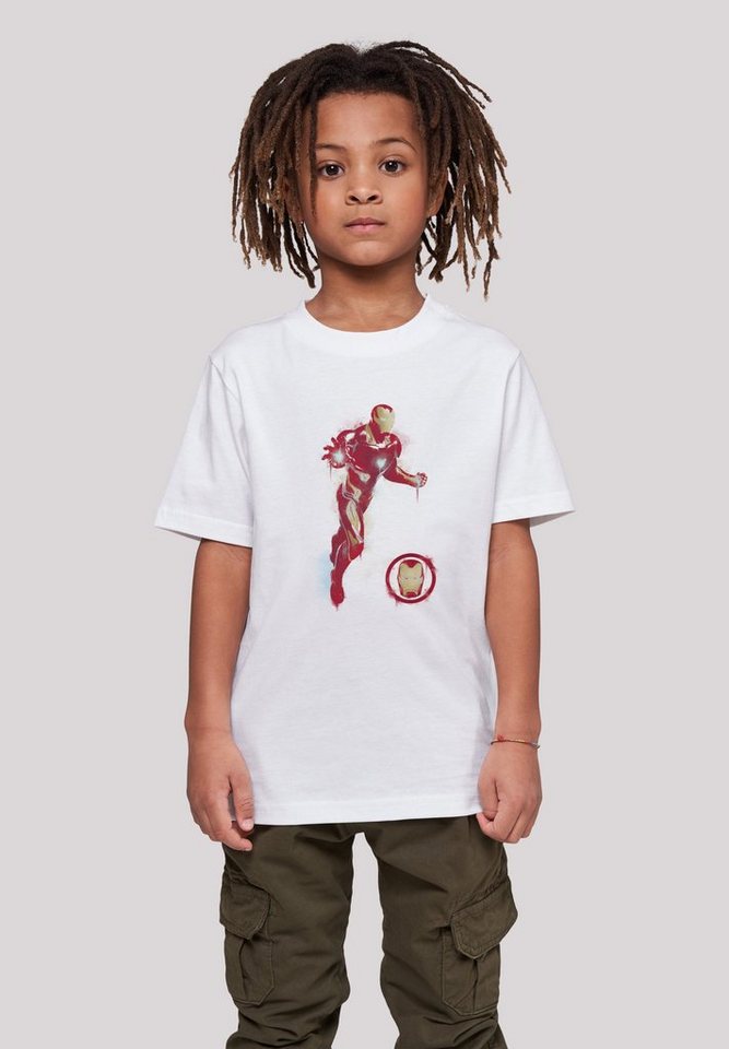 F4NT4STIC T-Shirt Marvel Avengers Endgame Painted Iron Man Unisex Kinder,Premium  Merch,Jungen,Mädchen,Logo Print