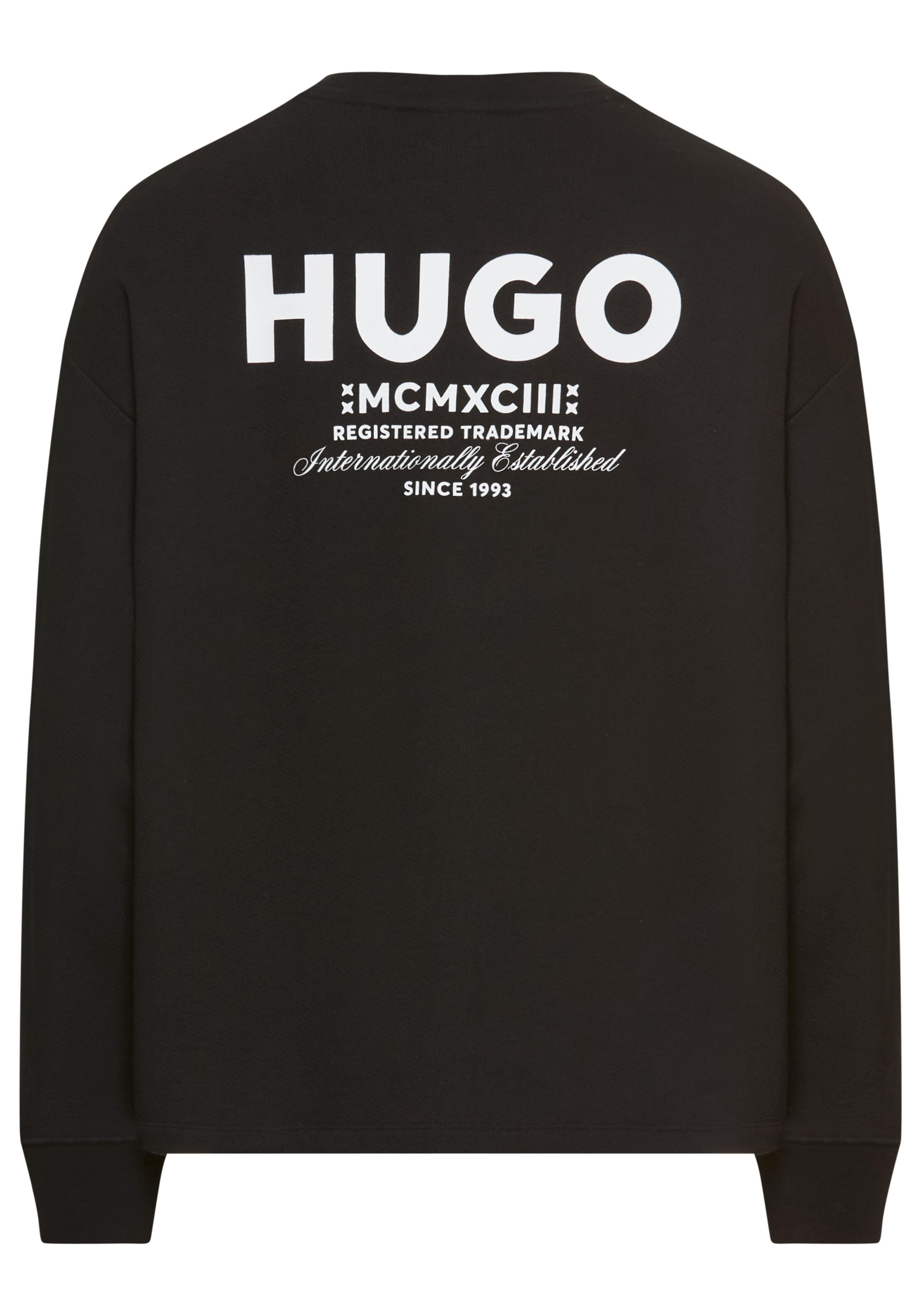HUGO Blue Sweatshirt Naviu mit Rückendruck günstig online kaufen