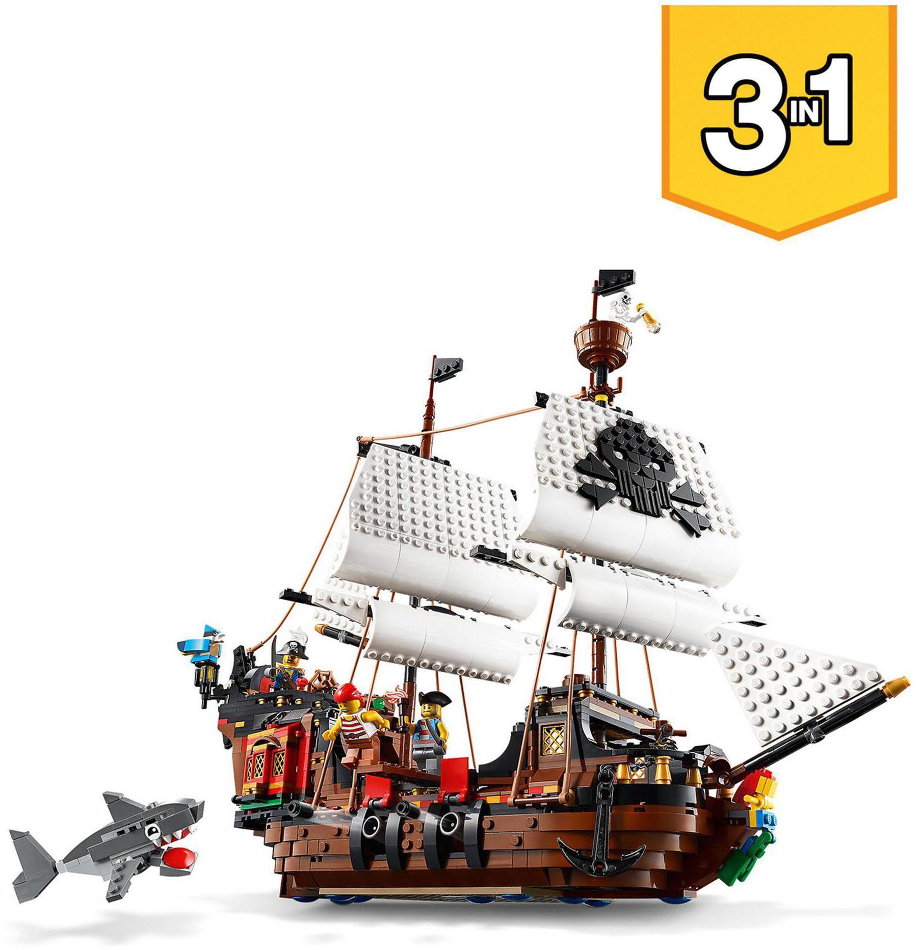 LEGO® Piratenschiff (31109), LEGO® Creator 3in1 Konstruktionsspielsteine, ( günstig online kaufen