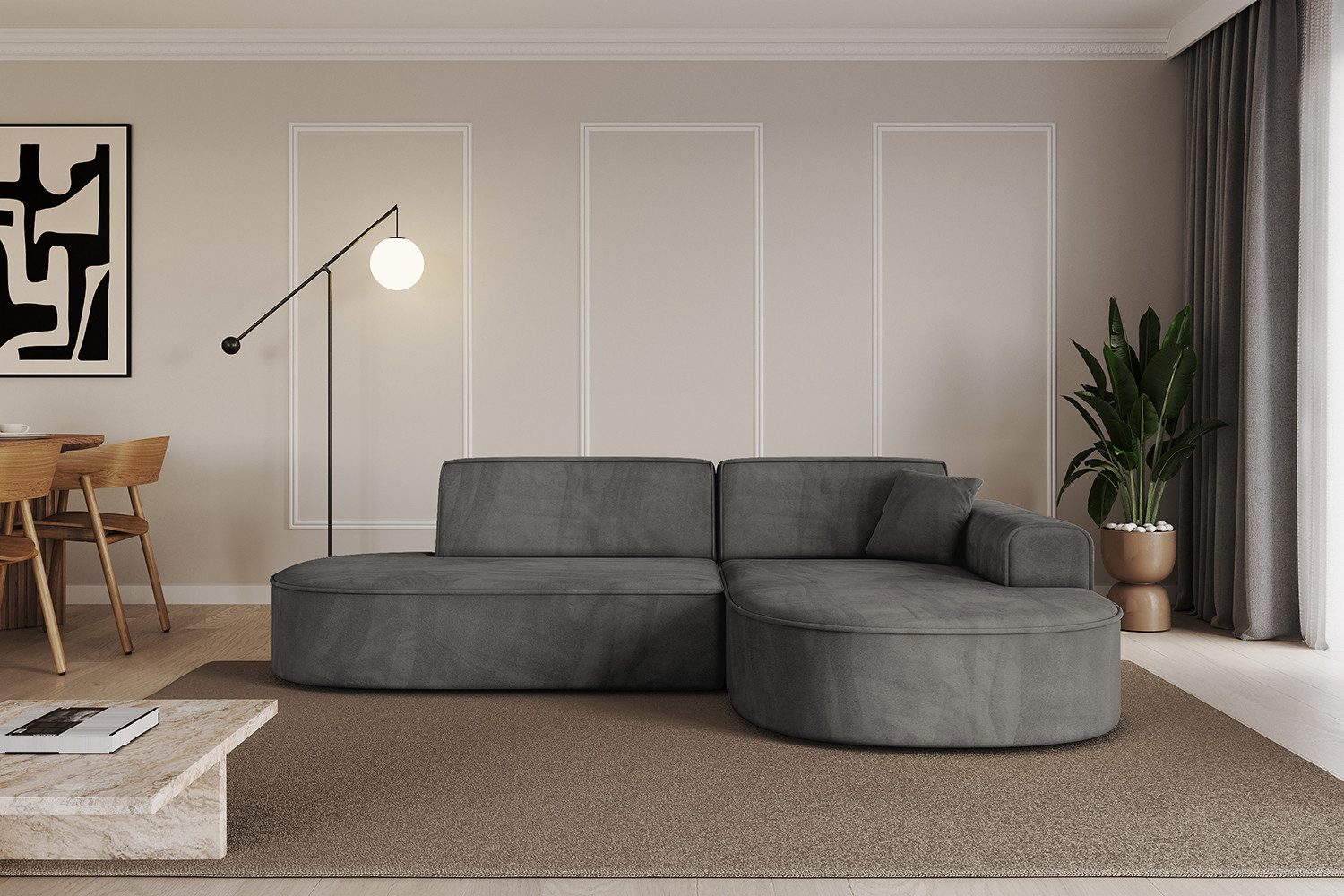 ALTDECOR Ecksofa MARI-L1, Sofa Praktische Bequeme Funktionsecke Couch L-Form Eckcouch, Corner Sofa L-Form Vielseitige Sofa Wohnlandschaft Wohnzimmer