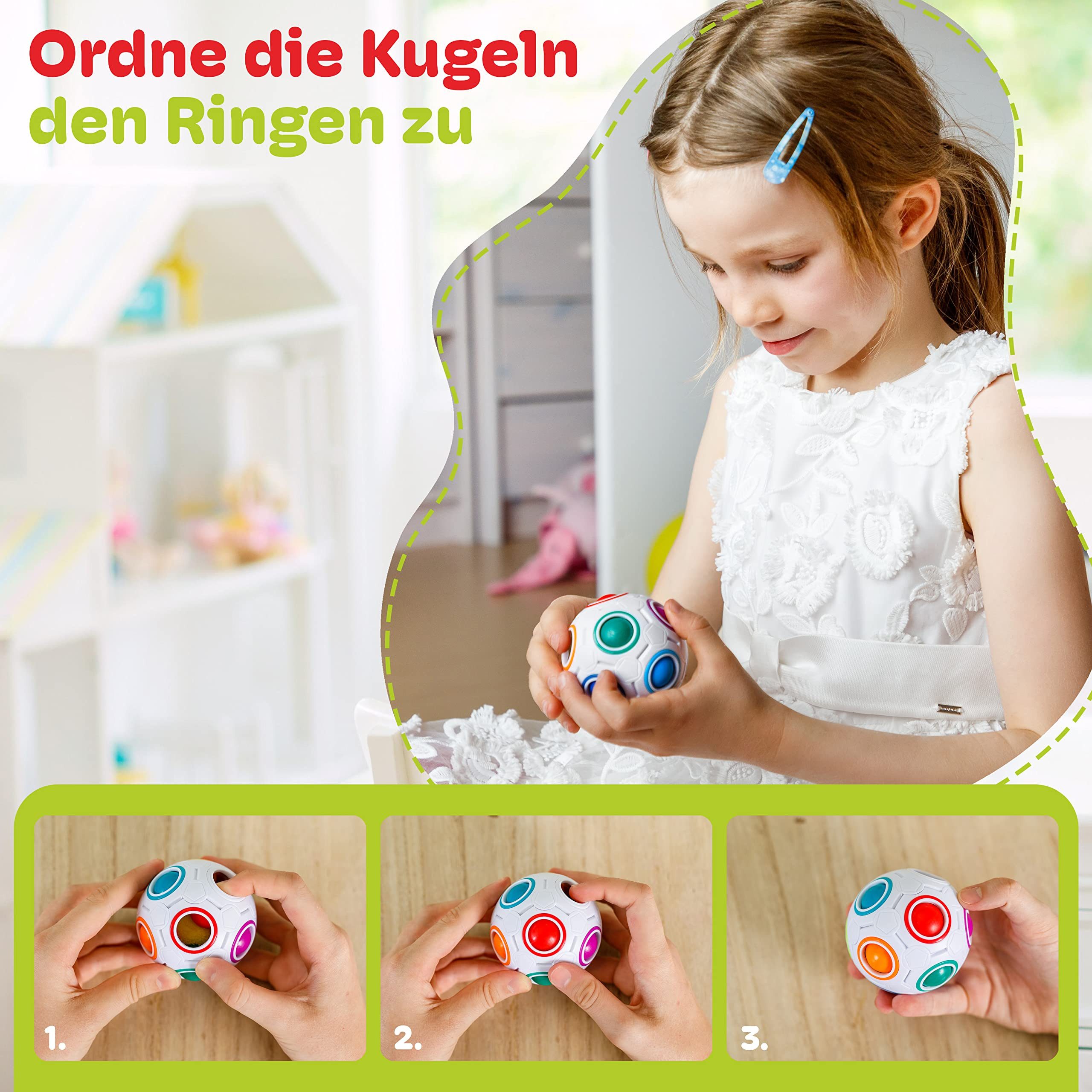 Cubidi 3D-Puzzle Regenbogenball - Geschicklichkeitsspiel für Kinder und Erw günstig online kaufen